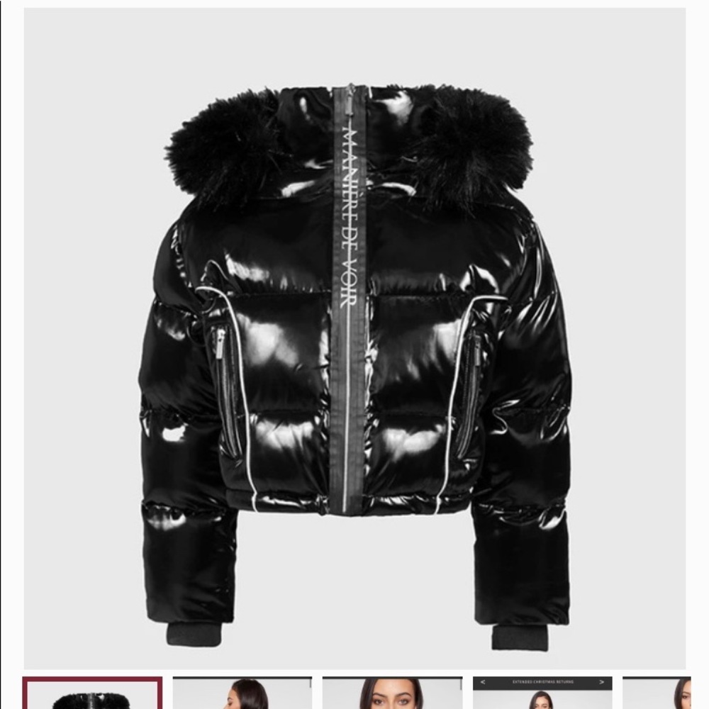 High shine puffer jacket Maniere De Voir
